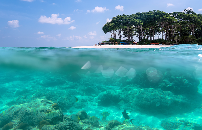 Lalaji Bay Beach at Rangat Island